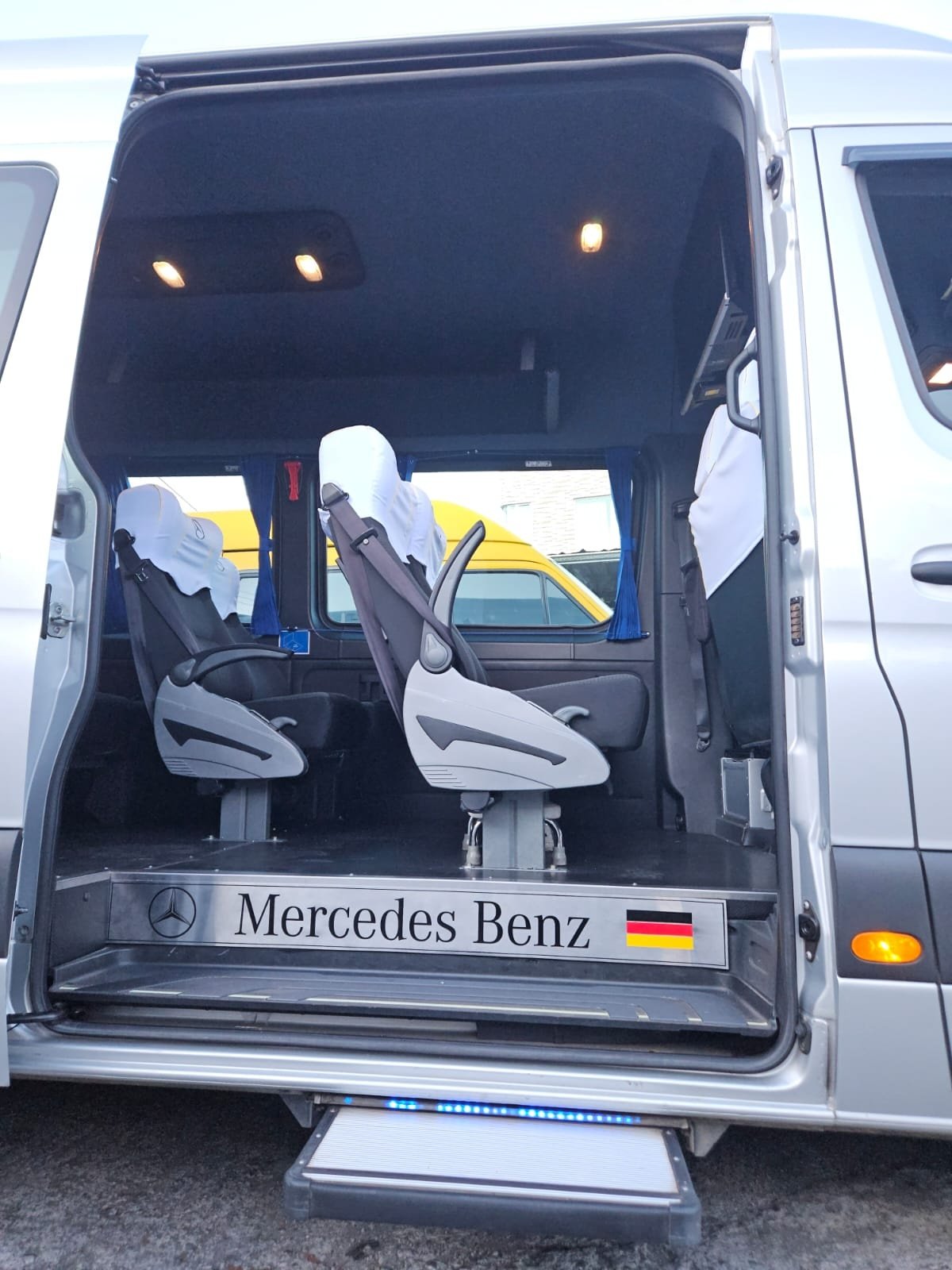 Mercedes Benz 18 passenger interior